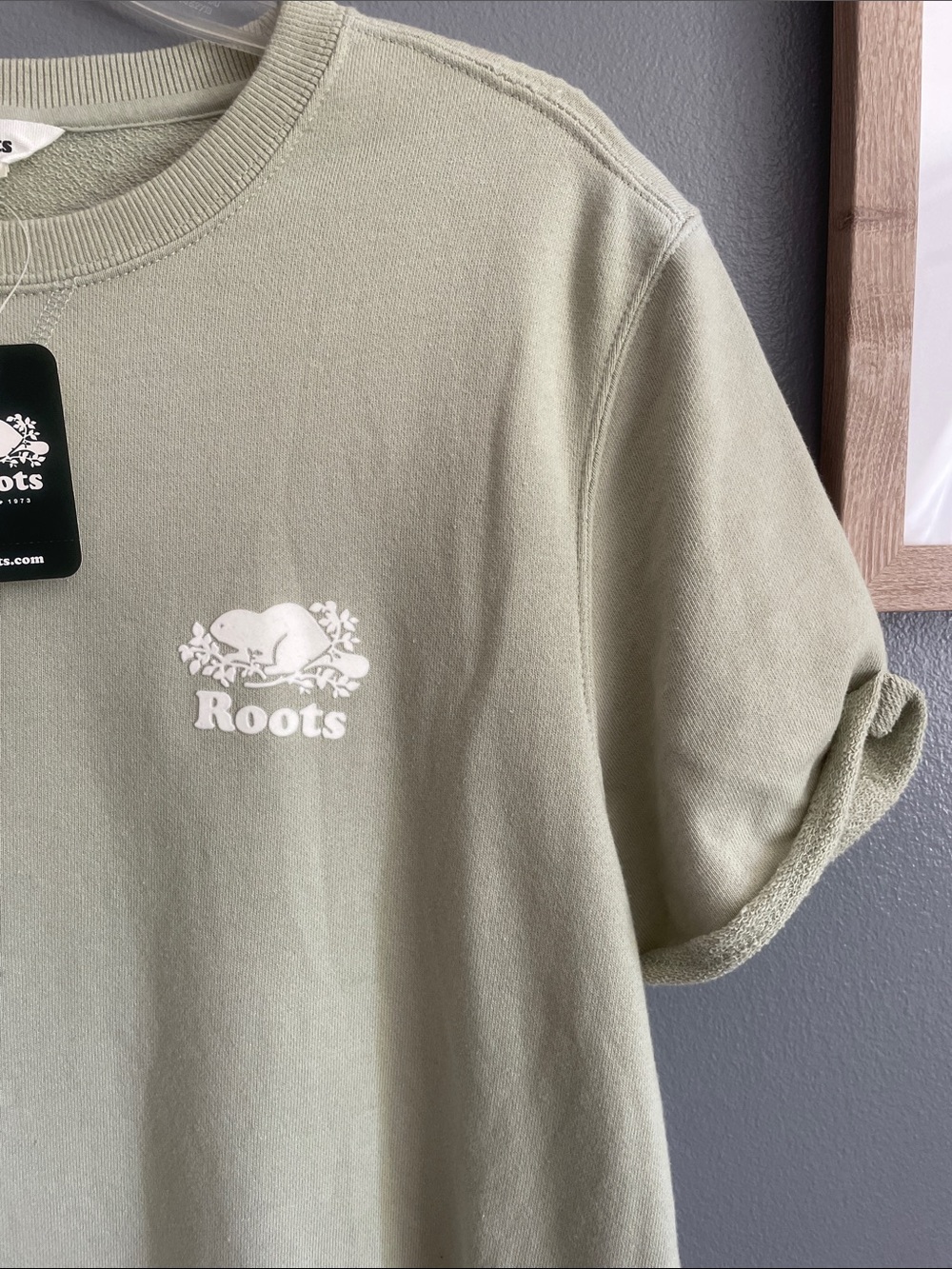 Roots Light Sage Green Tee Dress - Picture 4 of 7